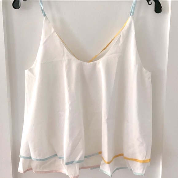 Anthropologie Eloise Layered Colorblock Sleep Top Small NWT Retail $58 - Picture 7 of 11